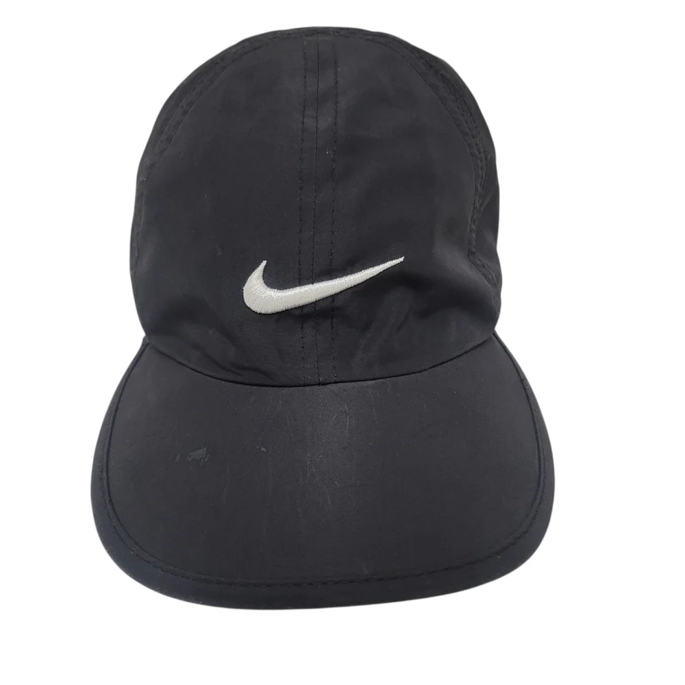 Nike FeatherLight Dri-Fit Hat Cap Black Unisex Toddler Tennis Excellent Cond.